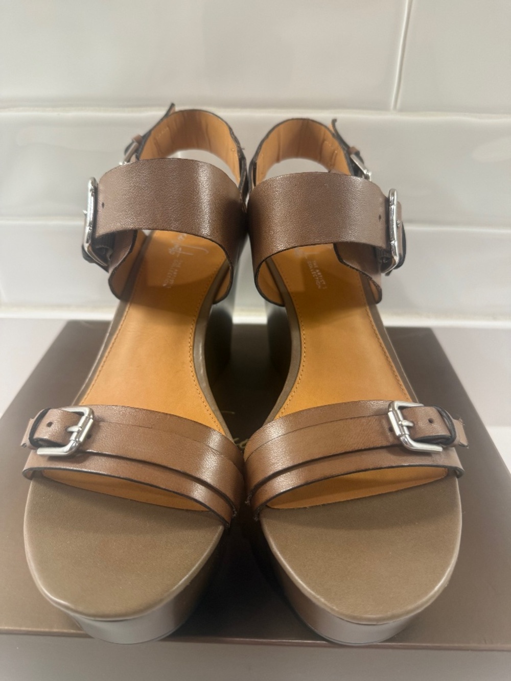 Franco Sarto Wedge Sandals - size 9